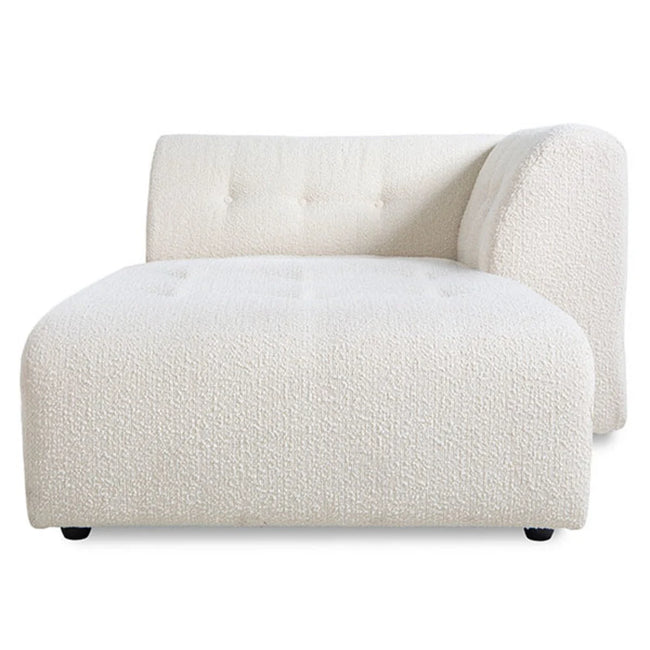 HKliving Vint Couch: Element Right Divan Boucle Cream