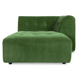 HKliving Vint Couch: Element Right Divan Royal Velvet Green