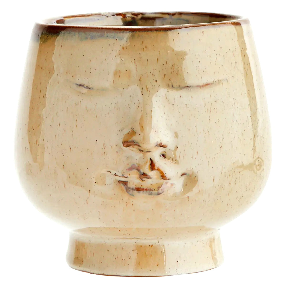 Flower Pot With Face Imprint
