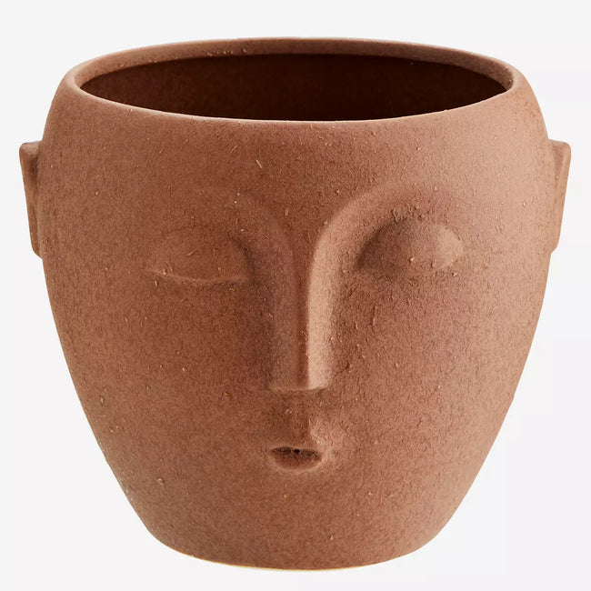 Flower Pot With Face Imprint