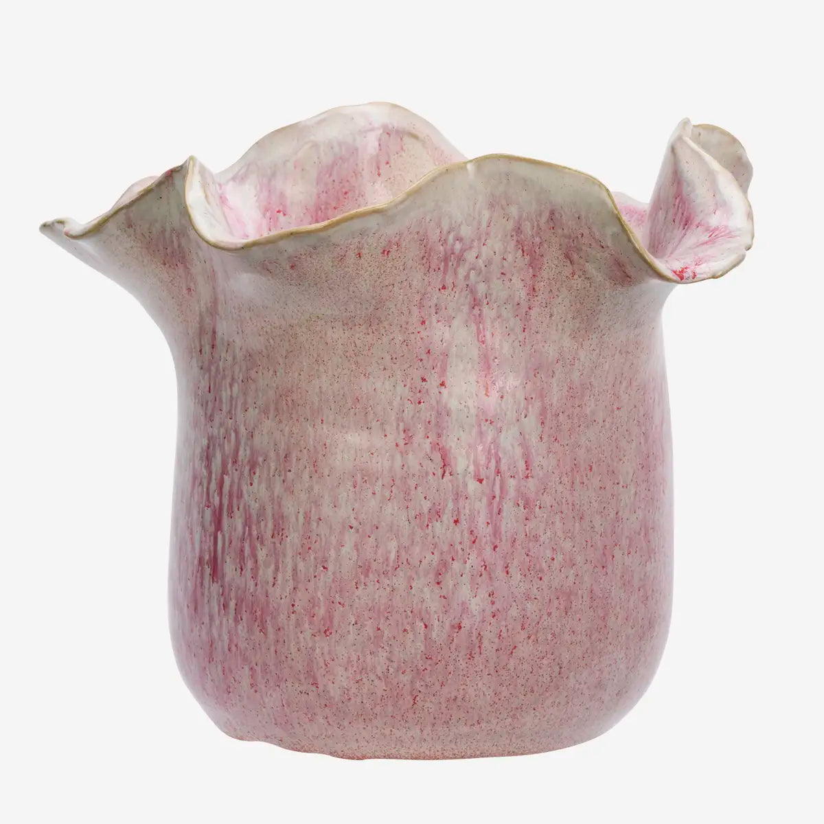 Stoneware Flower Pot Pink