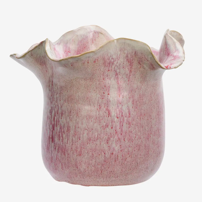 Stoneware Flower Pot Pink