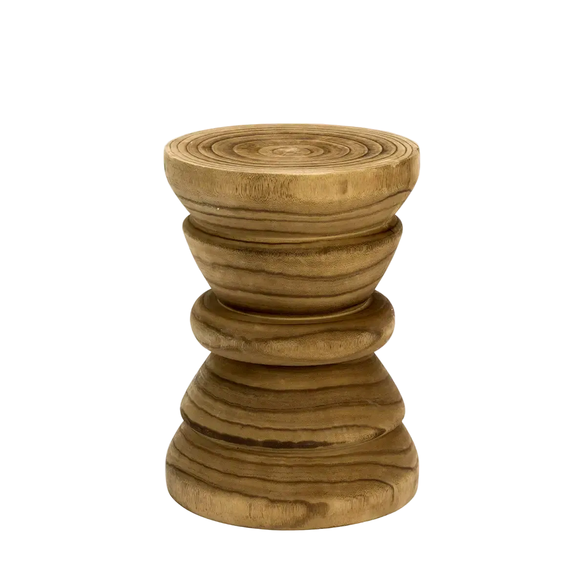Wooden Stool Swirl