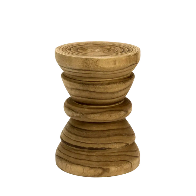 Wooden Stool Swirl