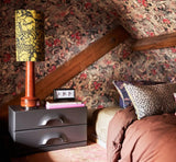 HKliving Printed Cylinder Lamp Shade Floral