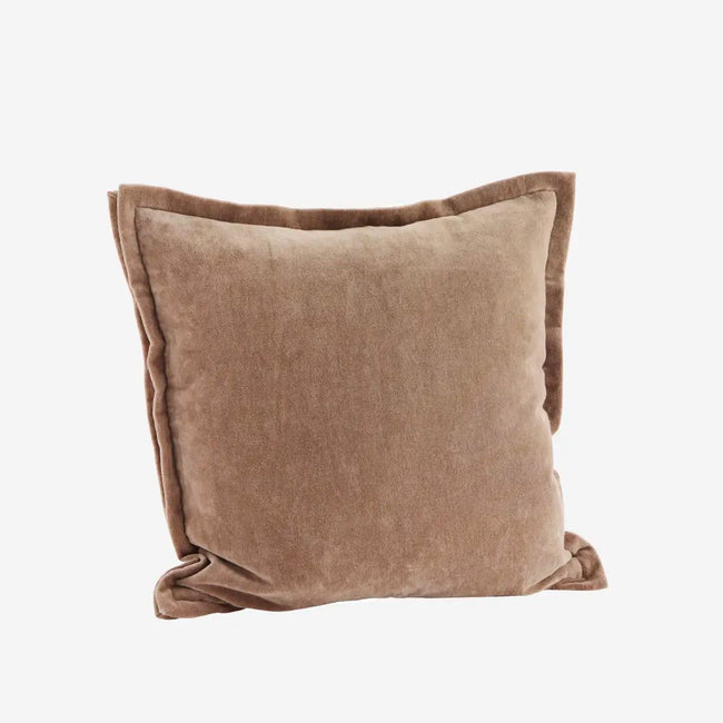 Velvet Cushion Light Brown
