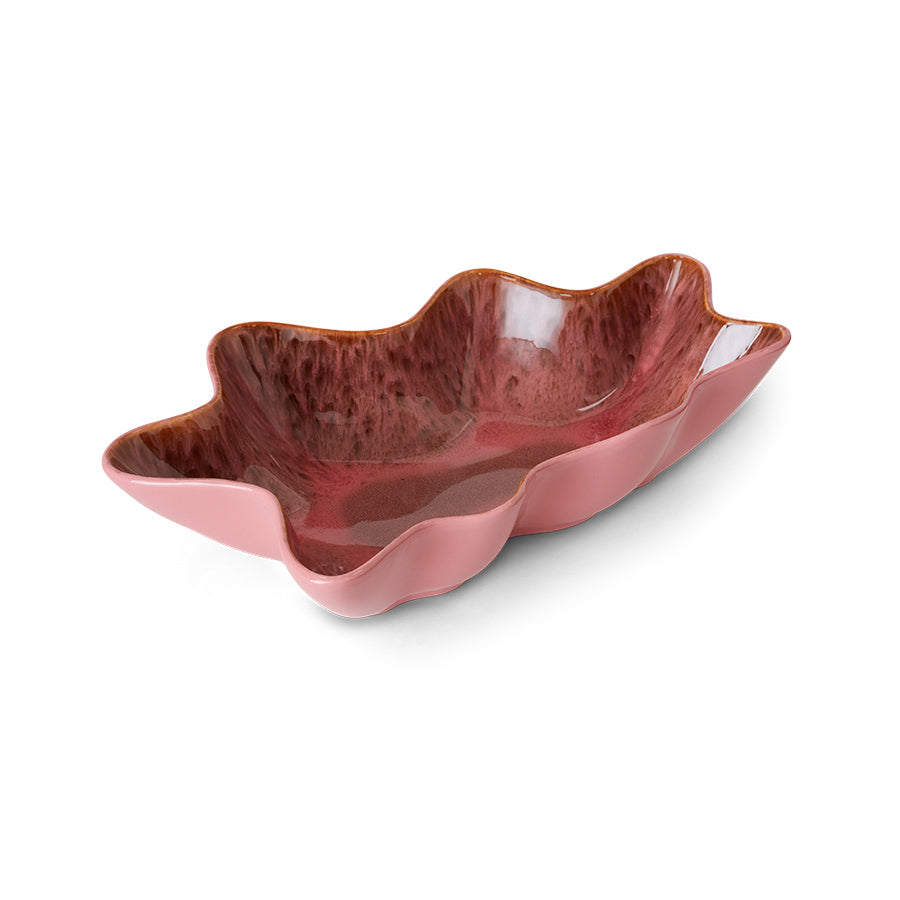 HKliving Shell Serving Bowl Coral