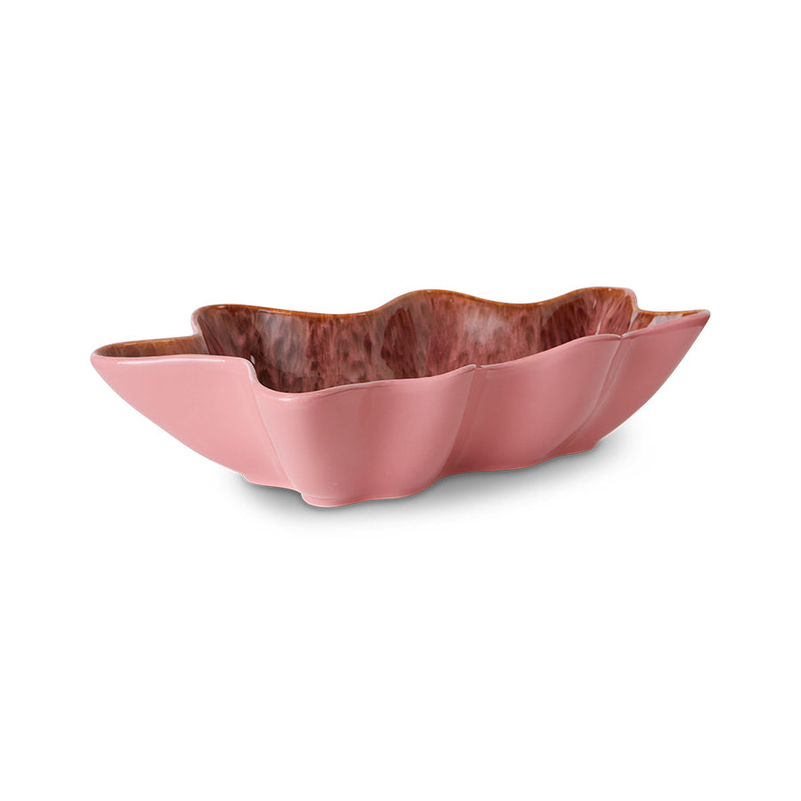 HKliving Shell Serving Bowl Coral