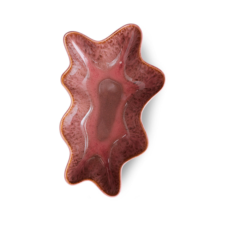 HKliving Shell Serving Bowl Coral