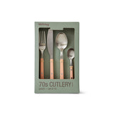 HKliving 70s cutlery: peach set of 16