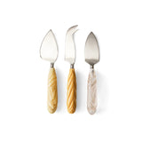 HKLIVING Cheese Knives, Cream set of 3