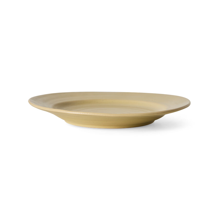 HKLIVING Farmhouse Ceramics: Side Plates Cream, set of 2