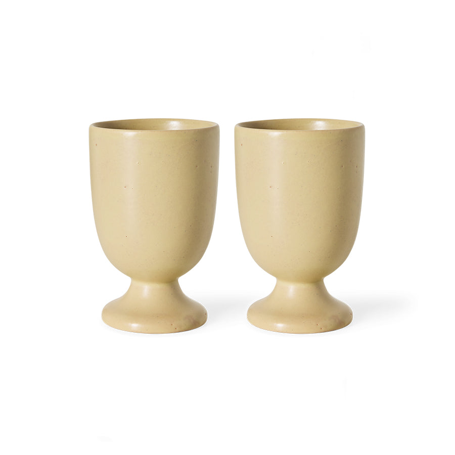 HKLIVING Farmhouse Ceramics: Mugs Cream, set of 2