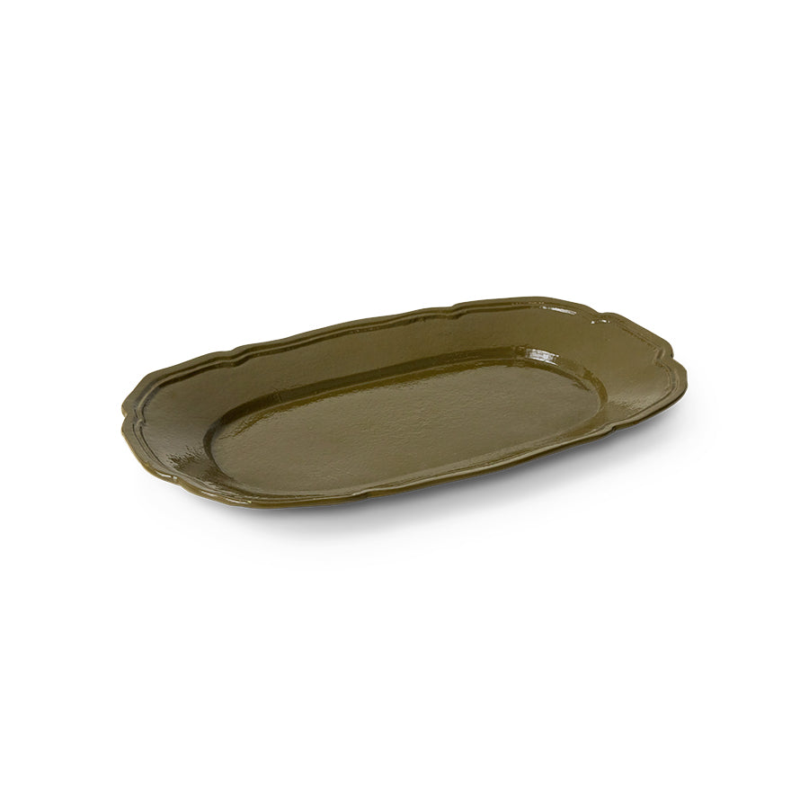 HKLIVING New Classics: Serving Tray Olive