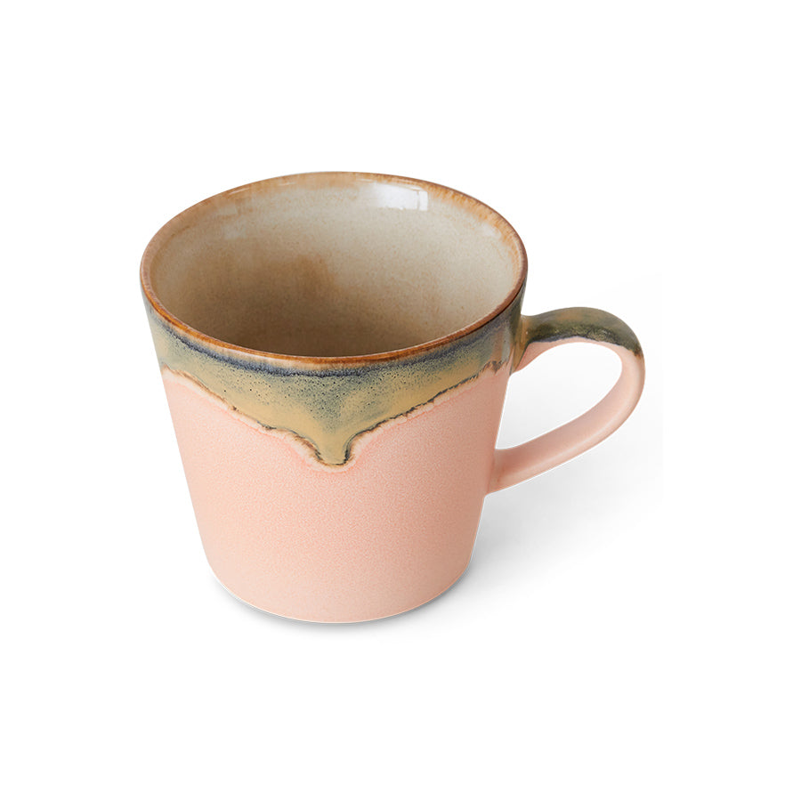 HKliving 70s Ceramics: Cappuccino Mug Blossom