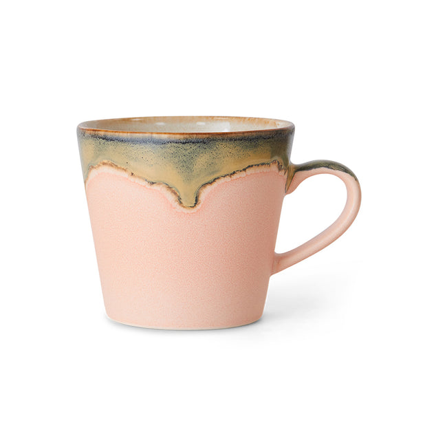 HKliving 70s Ceramics: Cappuccino Mug Blossom