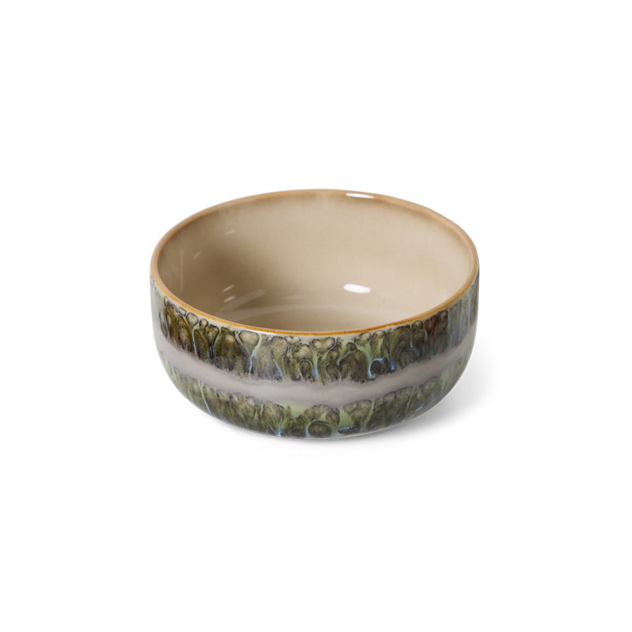 HKLIVING 70s Ceramics: Dessert Bowl Fern