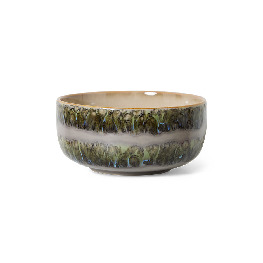 HKLIVING 70s Ceramics: Dessert Bowl Fern