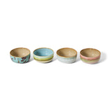 HKLIVING 70s Ceramics: Dessert Bowls Impression, set of 4