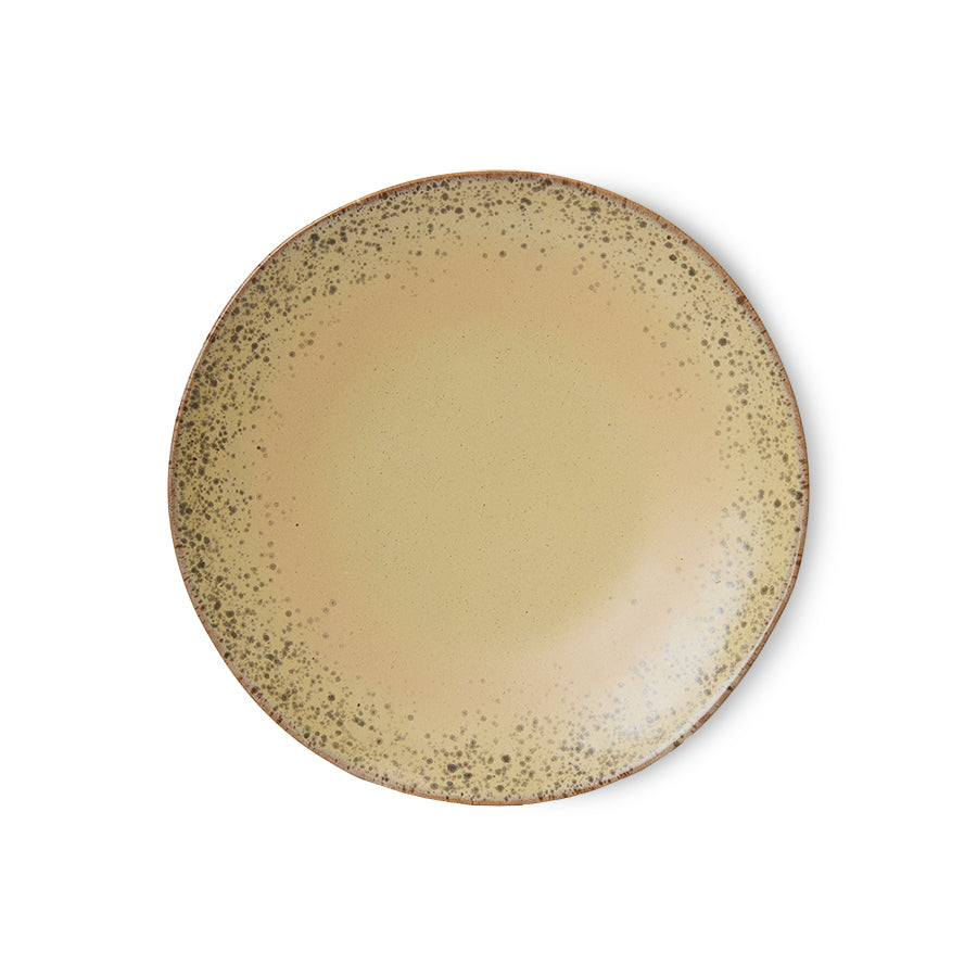HKLIVING 70s Ceramics: Dinner Plates Grit, set of 2
