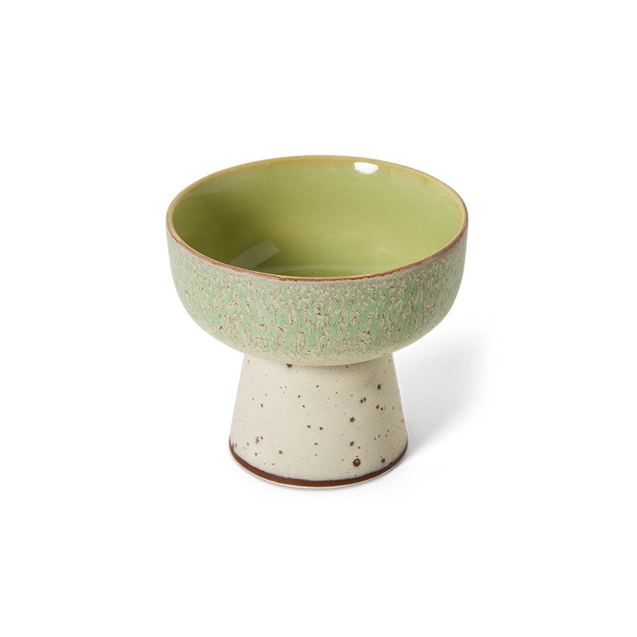 HKLIVING 70s Ceramics: Tapas Bowl On Base Slush, L
