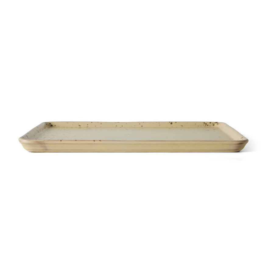 HKLIVING 70s Ceramics: Large Tray Grit
