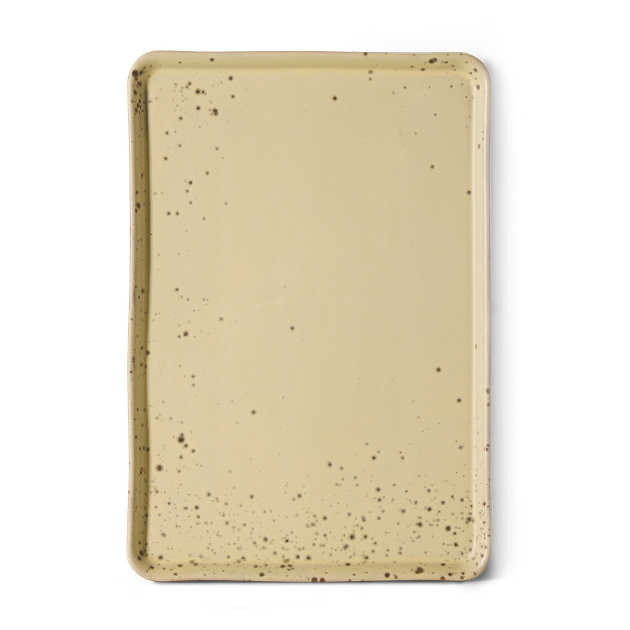 HKLIVING 70s Ceramics: Large Tray Grit