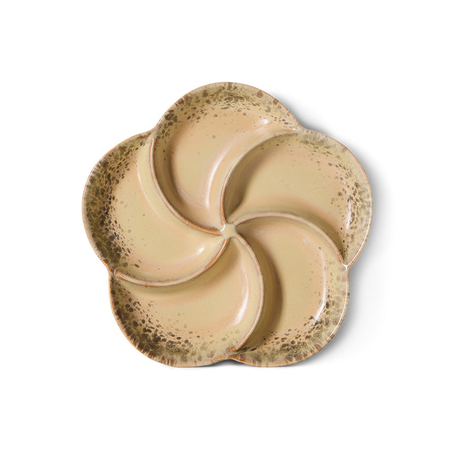 HKLIVING 70s Ceramics: Snack Tray Grit