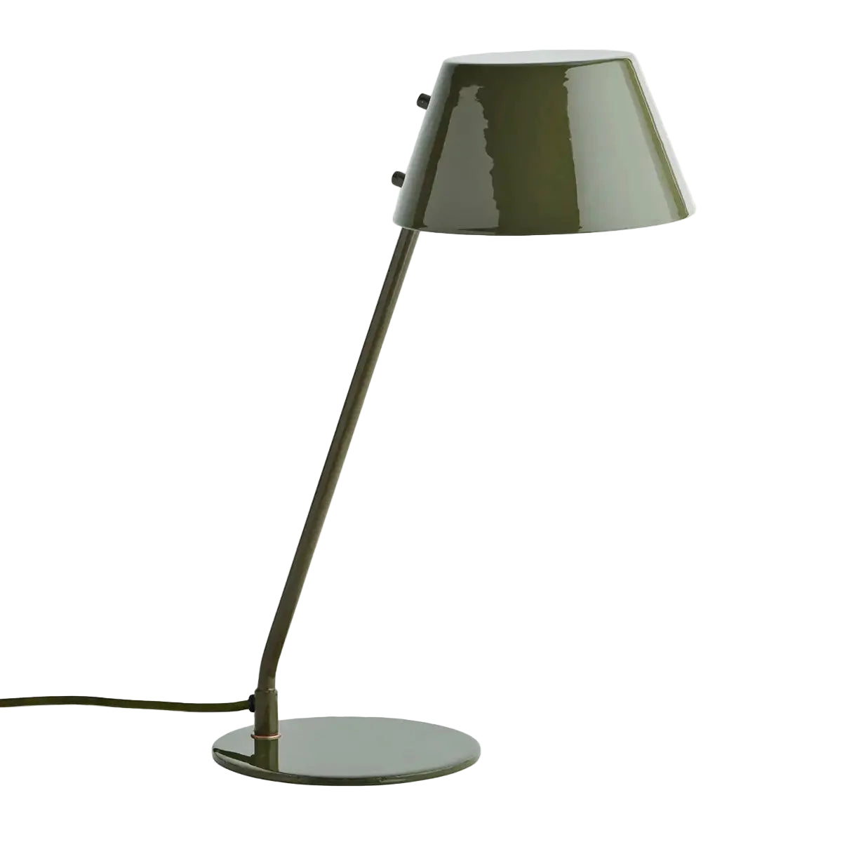 Enamel Table Lamp Dark Green - Madam Stoltz
