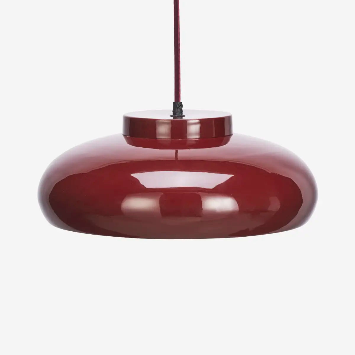 Enamel Ceiling Lamp Maroon
