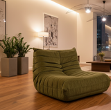 Togo Style Sofa Army Green Corduroy