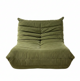 Togo Style Sofa Army Green Corduroy