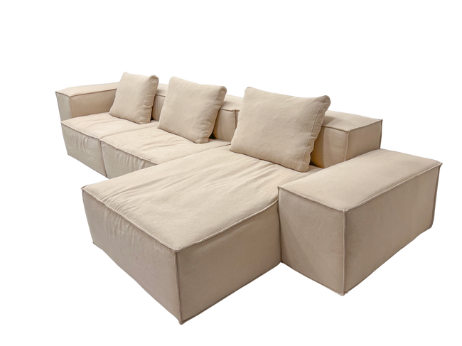 Cloud Left Corner Sofa Beige Linen