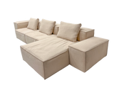 Cloud Left Corner Sofa Beige Linen