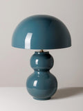 Lacquered Blue Table Lamp Bulb