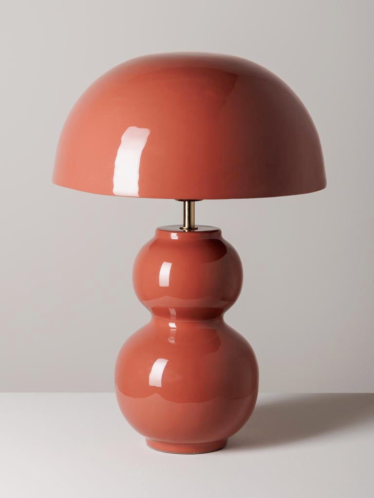 Lacquered Persian Table Lamp Bulb