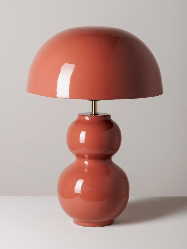 Lacquered Persian Table Lamp Bulb