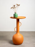 Orange Metal High Side Table Forms