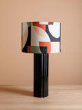Black Lacquered Table Lamp Illustra