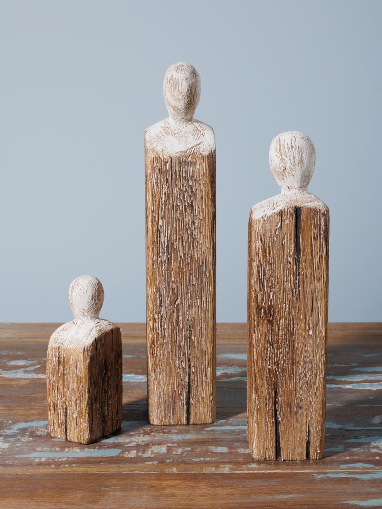Wooden figurines Humanity set of 3