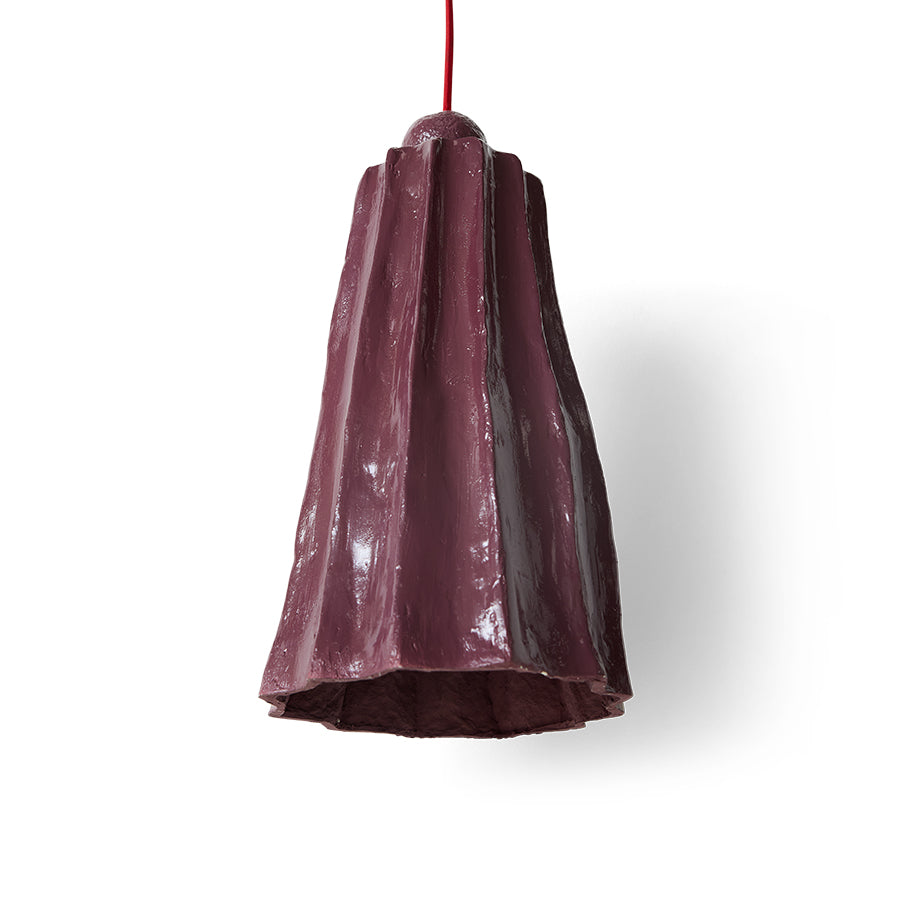 HKLIVING Flow pendant lamp burgundy