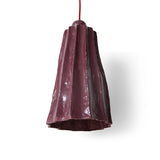 HKLIVING Flow pendant lamp burgundy