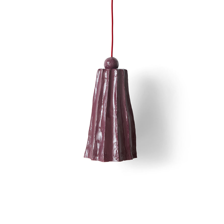HKLIVING Flow pendant lamp burgundy