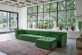 HKliving Vint Couch Element Middle 1.5 Seat Royal Velvet Green