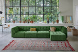 HKliving Vint Couch Element Middle 1.5 Seat Royal Velvet Green