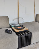 HKLIVING Slatted Bench / element black