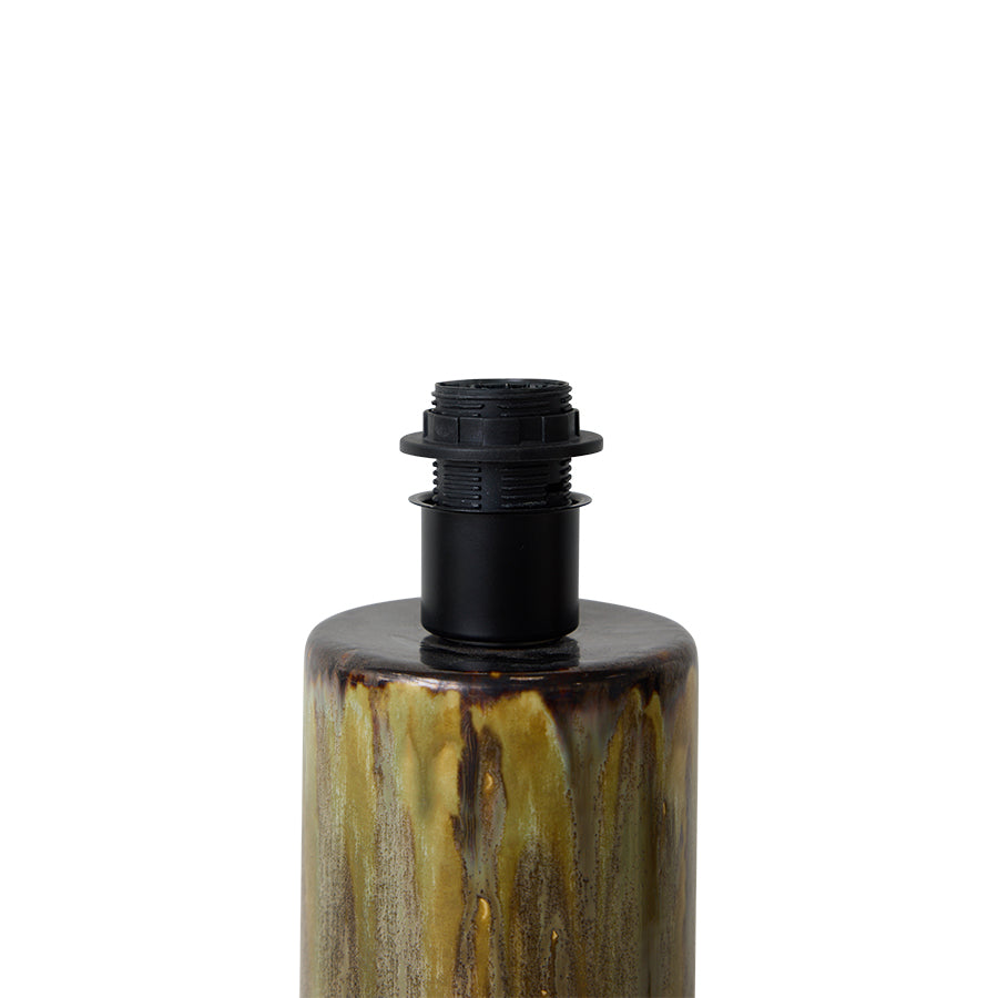 HKLIVING Ceramic Lamp Base Reactive Green