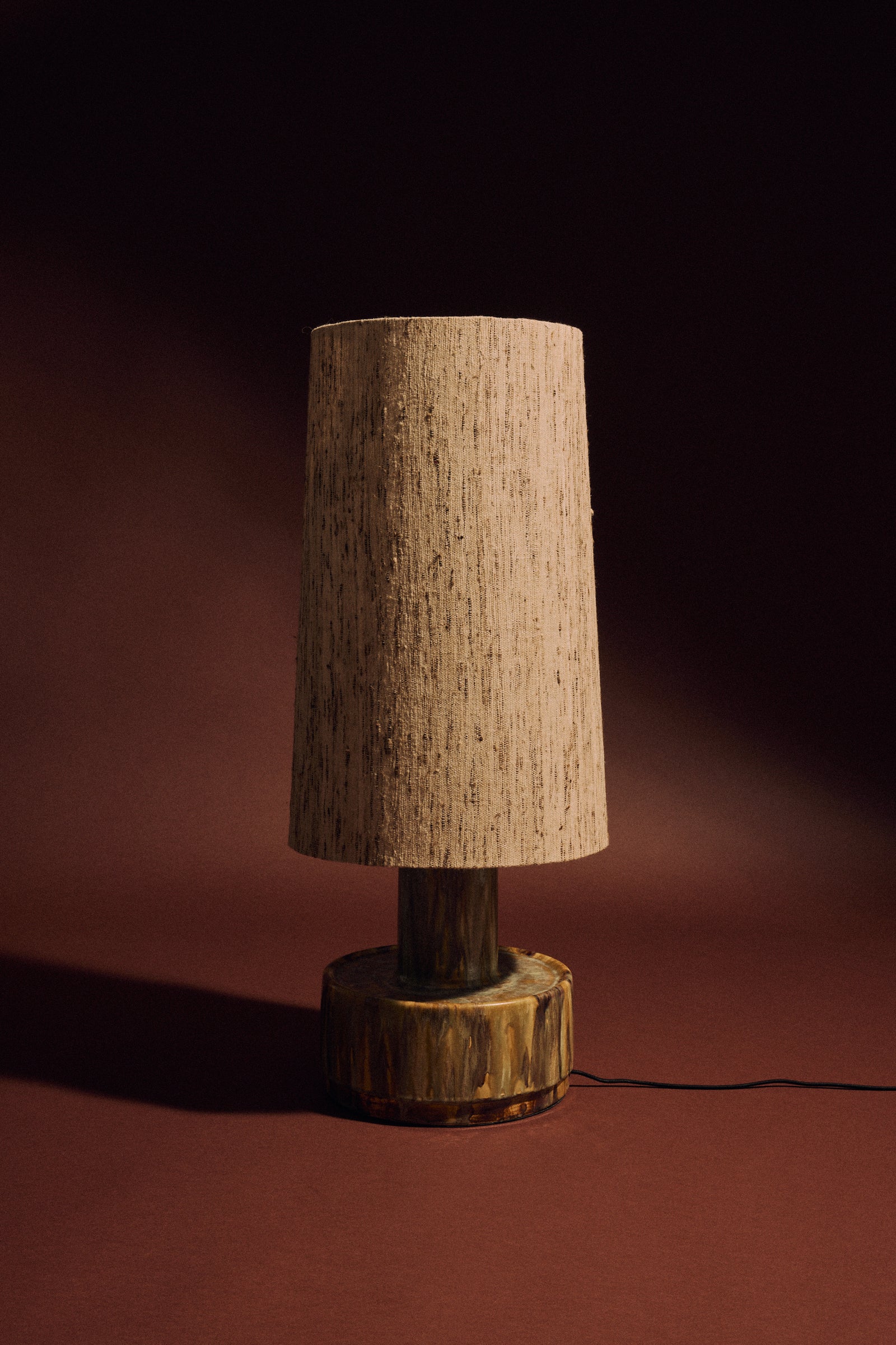 HKLIVING Ceramic Lamp Base Reactive Green