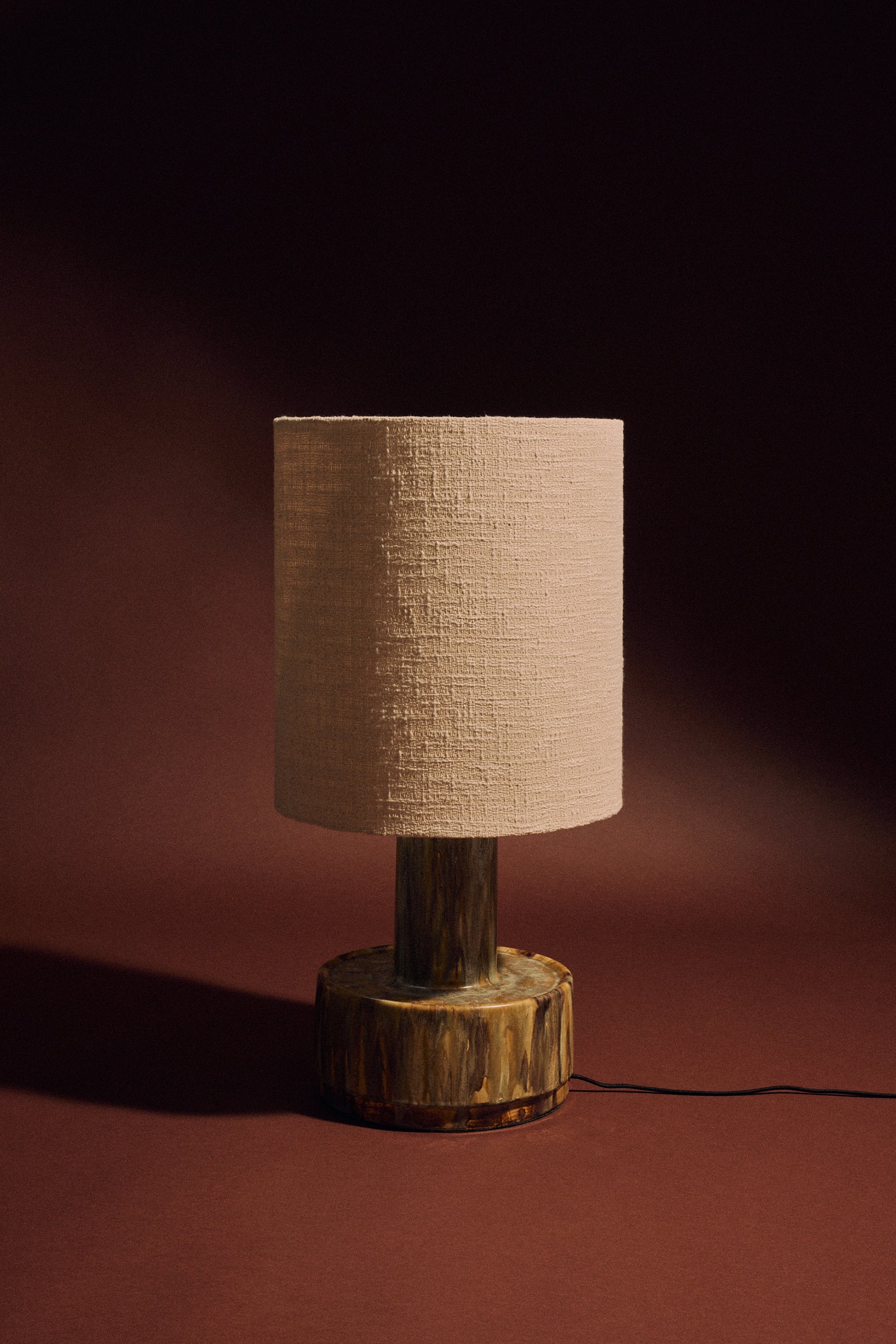 HKLIVING Ceramic Lamp Base Reactive Green