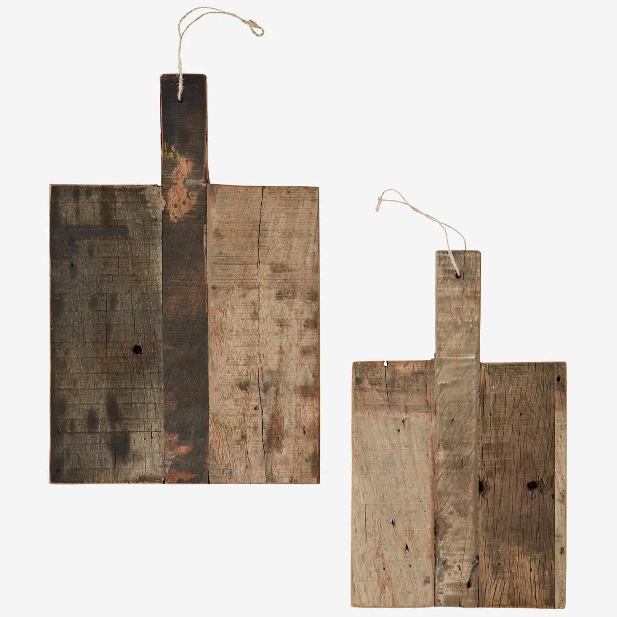 Recycled Wooden Trays Square Set of 2
